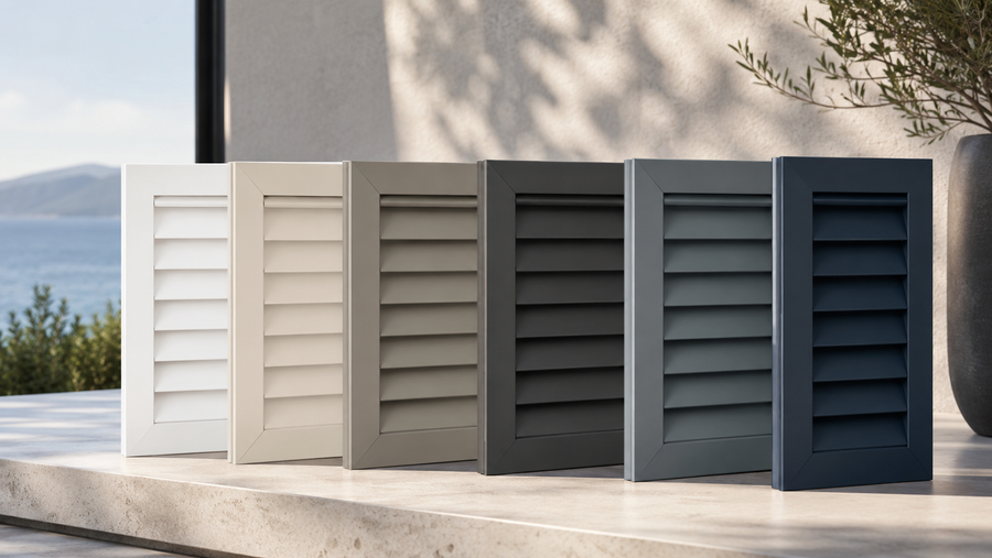 RAL shutter color chart preview